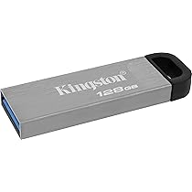 Kingston DataTraveler Kyson 128GB USB 3.2 Metal Flash Drive DTKN